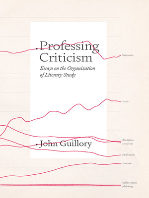 cover image of Professing Criticism